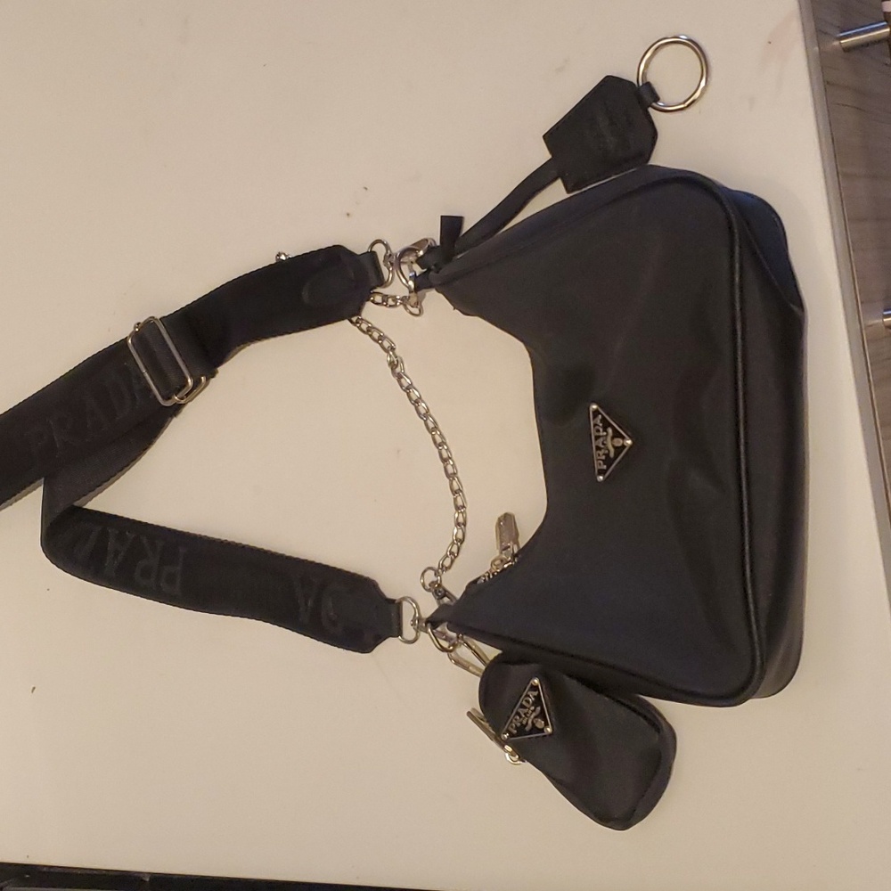 Prada re-edition crossbows nylon bag